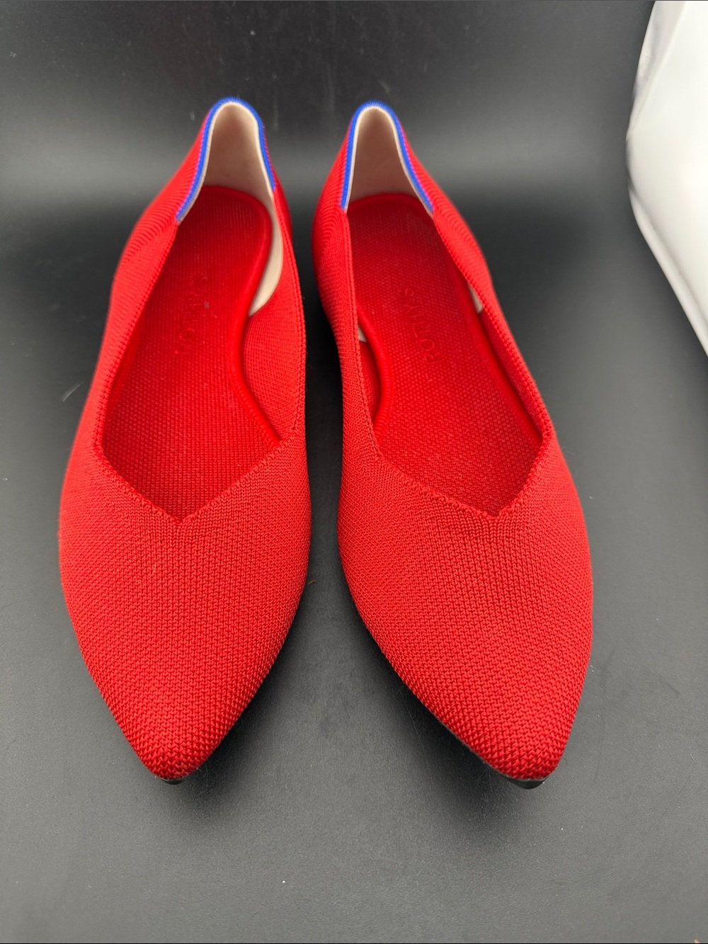 Rothys Rothy’s Red The point toe Flats Size 10 Pointed Womens Shoes.